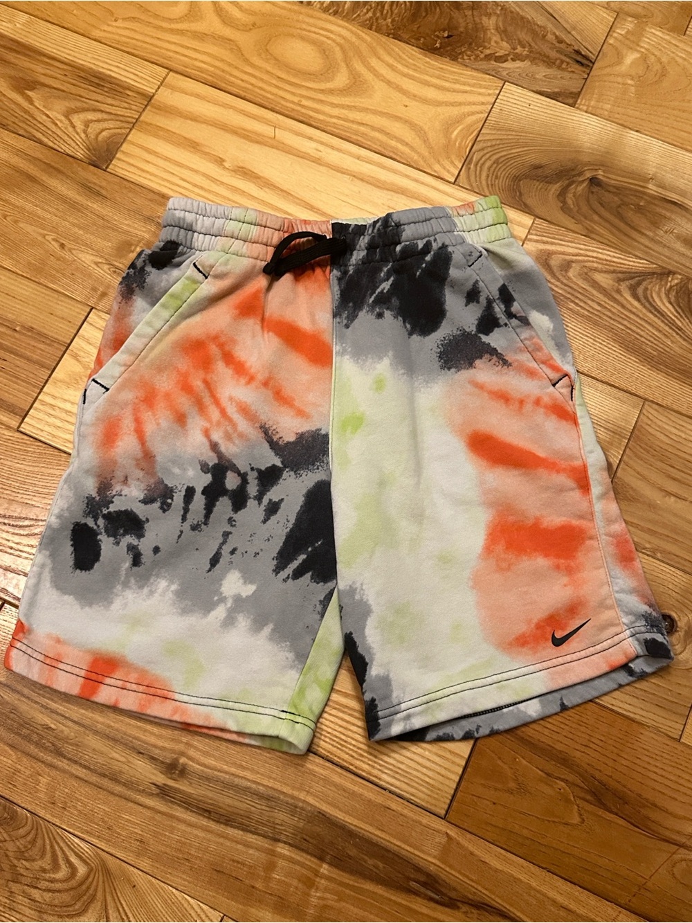 Nike Boy’s Tie-Dye Fleece Shorts, Size Large